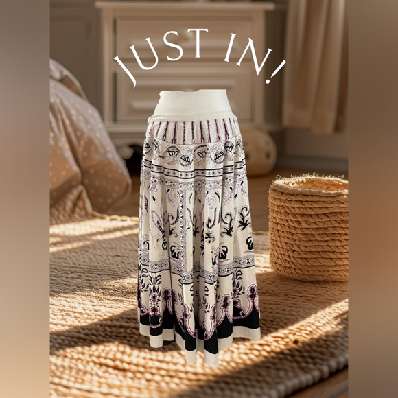 Boho maxi skirt, authentic wardrobe piece from the soap Passions, approx size 6* - Picture 1 of 16